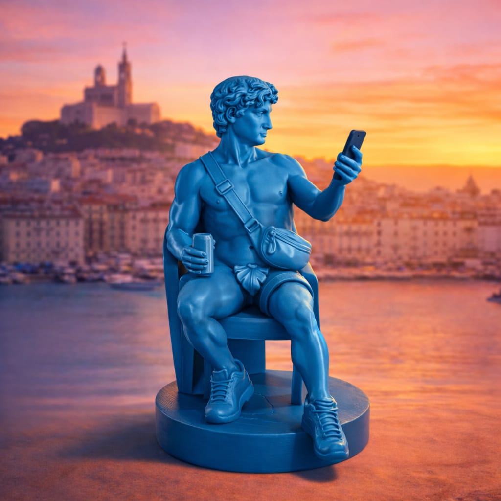 Statuette David le chouff style marseillais - artisan Maison Grossi